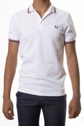 Polo FRED PERRY blanco