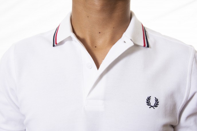 Polo FRED PERRY blanco