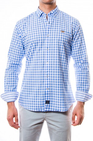 Camisa Spagnolo cuadros azules