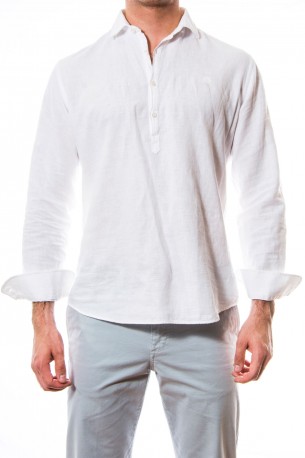 Camisa polera blanca