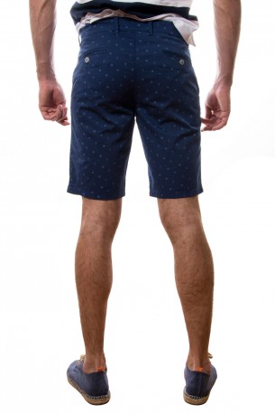 Bermudas dibujo azul