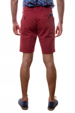 Bermudas de algodón en rojo