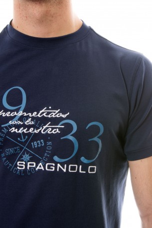 Camiseta azul oscuro Spagnolo