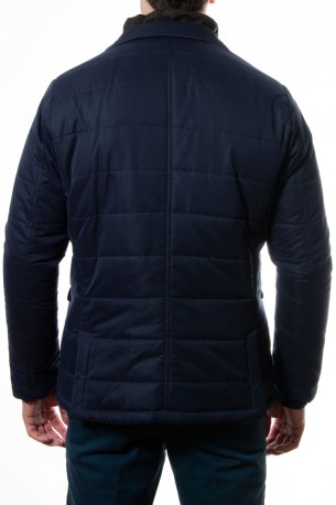 Parka bolsillos azul marino