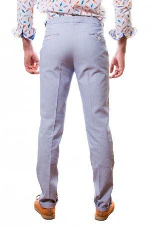 Pantalón mil rayas azul