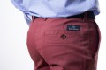 Pantalón algodón canutillo granate